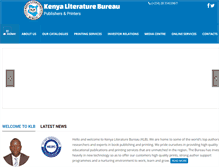 Tablet Screenshot of kenyaliteraturebureau.com